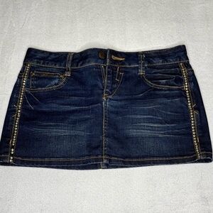 Organic cotton Denim Mini Skirt